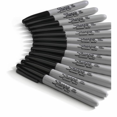 Sharpie - Marqueur fin - Fine Pointe de marqueur - Ink Noir - Encre à base d'alcool - 1 chaque POINTE FINE ENCRE INDÉLÉBILE POUR LA PLUPART DES SURFACES