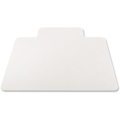 Deflecto - Dessous de siège EconoMat - Sol sans tapis - longueur de tapis 53 po (1346,20 mm) x largeur de tapis 45 po (1143 mm) - longueur de lèvre 12 po (304,80 mm) x largeur de lèvre 25 po (635 mm) - Vinyle - clair - 1 chaque POUR PLANCHERS DURS SANS TAPIS VINYLE TRANSPARENT