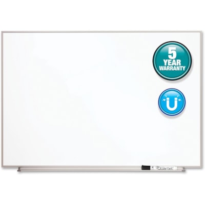 Quartet - Tableau blanc Matrix - hauteur de la planche 23 po (584,20 mm) x largeur de la planche 34 po (863,60 mm) - Surface Blanc - Magnétique, Résistants - Frame Argenté Aluminium - 1 chaque MAGNETIQUE 34X23 PO 