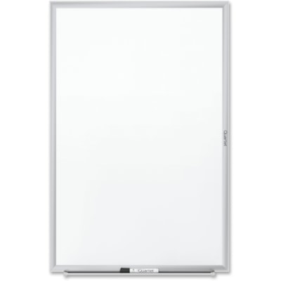 Quartet - Quartet® Tableau en mélamine standard, cadre aluminium, 5 pi x 3 pi - largeur de 60 po (1524 mm) x hauteur de 36 po (914,40 mm) - Surface Blanc Mélamine - Frame Argenté Aluminium - Horizontale/Verticale - 1 chaque NON MAGNETIC 