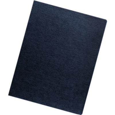 Fellowes Expressions Oversize Linen Presentation Covers - 11.3" (285.8 mm) Height x 8.8" (222.3 mm) Width x 0.1" (1.5 mm) Depth - For Letter 8 1/2" (215.90 mm) x 11" (279.40 mm) Sheet - Navy - Linen - 200 / Pack OVERSIZED LETTER NAVY; 200 PACK