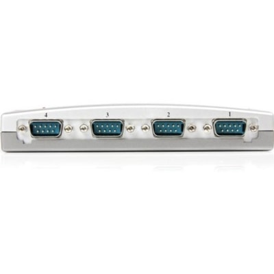 StarTech.com USB to Serial Adapter Hub - 4 Port - Bus Powered - DB9 (9-pin) - USB Serial - FTDI USB to Serial Adapter - Add four RS232 serial ports to any notebook or desktop computer using a single USB port - USB to Serial - USB to RS232 - USB to DB9 - USB to serial Adapter - USB to serial port  any notebook or desktop compu ter using a single U