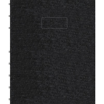 Blueline MiracleBind College Ruled Notebooks - 150 Sheets - 150 Pages - Twin Wirebound - Ruled Margin - 9 1/4" (234.95 mm) x 7 1/4" (184.15 mm) Sheet Size - Black Ribbed Cover - Micro Perforated, Index Sheet, Self-adhesive Tab, Pocket, Repositionable, Removable, Hard Cover, Telephone & Address Pages TWIN BINDING WITH HARD RIB EMBOSSED COVER 9-1/4X7-1/4 BLK