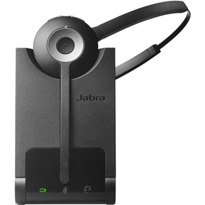 Jabra Pro 920 Mono Headset - Mono - Wireless - DECT - 393.7 ft (120 m) - Over-the-head, Behind-the-neck - Monaural - Supra-aural - Noise Cancelling, Noise Reduction Microphone - Black WIRELESS PHONE SYSTEM HEADSET 