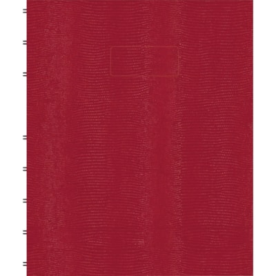 Rediform MiracleBind Hard Cover Notebook - 75 Sheets - Twin Wirebound - Ruled Blue Margin - 7 1/4" (184.15 mm) x 9 1/4" (234.95 mm) Sheet Size - White Paper - Red Cover - Hard Cover, Micro Perforated, Telephone & Address Pages, Index Sheet, Repositionable, Self-adhesive Tab, Storage Pocket, Micro Pe RED 150 PAGES SIZE : 9-1/4" X 7-1/4"