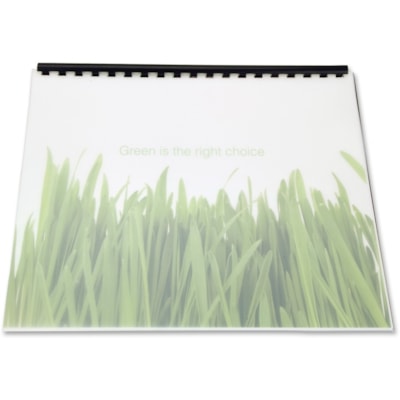 GBC Binding Presentation Covers - For Letter 8 1/2" (215.90 mm) x 11" (279.40 mm) Sheet - Frost - Polypropylene - 25 / Pack SIZE 8 1/2 X 11" 100% RECYCLED POLY BINDING COVER