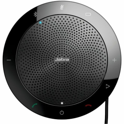 Jabra Speak 510+ MS Speakerphone - Wired/Wireless Bluetooth - Skype for Business - 4 Meeting Persons Capacity - Omni-directional Microphone(s) - Black 80a e in Q1)