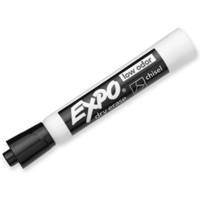 Expo Low-Odor Dry Erase Chisel Tip Markers - Chisel Marker Point - Black Ink - 36 / Pack  