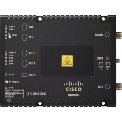 Cisco 809 Cellular Wireless Integrated Services Router - 4G - LTE 700 - LTE, EVDO - 12.50 MB/s Wireless Speed - 2 x Network Port - 2 x Broadband Port - USB - Gigabit Ethernet - VPN Supported - Panel-mountable, Door Mount  PERP 