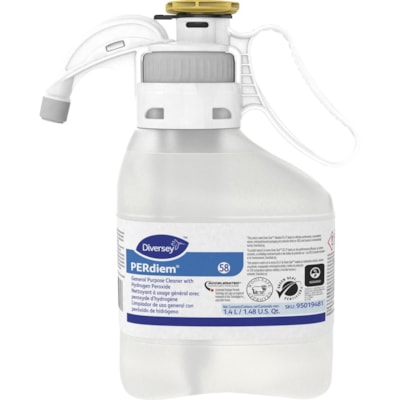 PERdiem General Purpose Cleaner - For Multipurpose - Concentrate - 1.40 L - Odorless, Dye-free, Fragrance-free, Environmentally Friendly, Recyclable, Rinse-free - Clear Bottle - 1 Each SMARTDOSE 