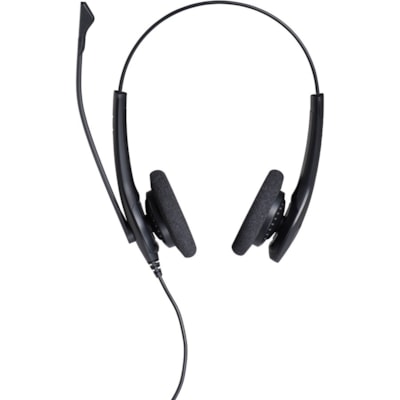 Jabra - BIZ - Casque 1500 - Stéréo - Déconnexion rapide - Filaire - 150 Ohm - 20 Hz à 4,50 kHz - Sur tête - Binaural - Supra-aural - 3,1 pi (0,95 m) Câble - Antibruit - Noir anceling microphone - Headset - Wired - On-Ear - Q
