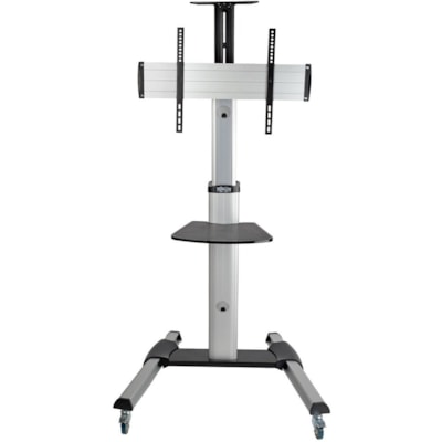 Tripp Lite series Mobile Flat-Panel Floor Stand for 32" to 70" TVs and Monitors - Up to 70" Screen Support - 150 lb (68038.86 g) Load Capacity - 2 x Shelf(ves) - 81.50" (2070.10 mm) Height x 32.60" (828.04 mm) Width x 27.60" (701.04 mm) Depth - Floor - Metal, Plastic, Aluminum, Steel - Black, Silver  2PST 