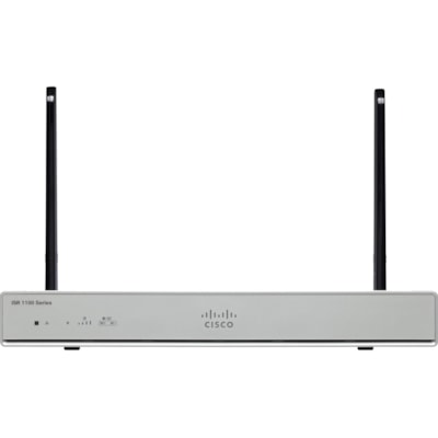 Cisco C1111-4PLTEEA Cellular Wireless Integrated Services Router - 4G - LTE 700, LTE 850, LTE 900, LTE 1500, LTE 1800, LTE 2100, LTE 2600, LTE 1900, LTE 2500, LTE 2300 - UMTS, HSPA+, LTE, DC-HSPA+ - 2 x Antenna(2 x External) - 108.34 MB/s Wireless Speed - 6 x Network Port - USB - PoE Ports - Gigabit /PERP 