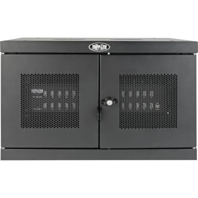 Armoire de chargement CSD32USB Tripp Lite by Eaton - Bureau, Fixation Murale - Acier - Noir - Fonction Sync, Ventilé, Verrouillable, Ventilateur, Cadenas, Thermolaqué, Résistants, Antivol, Résistant aux dommages, Résistant aux rayures, Résistant aux é  CPNT 