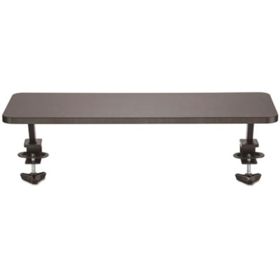 StarTech.com Monitor Riser Stand - Clamp-on Monitor Shelf for Desk - Extra Wide 25.6"/65 cm - For up to 34" Monitors - Black (MNRISERCLMP) - Free up desk space and minimize clutter, by raising your monitor and small accessories with this Monitor Riser Stand - Clamp-on monitor shelf raises monitor 5.  STND 