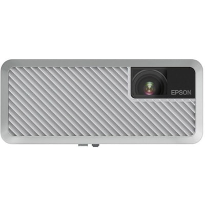 Epson EF-100 LCD Projector - 16:10 - White, Silver - 1280 x 800 - Front, Rear - 12000 Hour Normal Mode - 20000 Hour Economy Mode - HD - 2000 lm - HDMI - USB  PROJ 