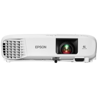 Epson - Projecteur LCD PowerLite E20 - 4:3 - Installation au plafond - Blanc - 1024 x 768 - Avant, Plafond, Arrière - 6000 Heure Mode Normal - 12000 Heure Mode Économie - XGA - 15,000:1 - 3400 lm - HDMI - USB - Salle de classe  