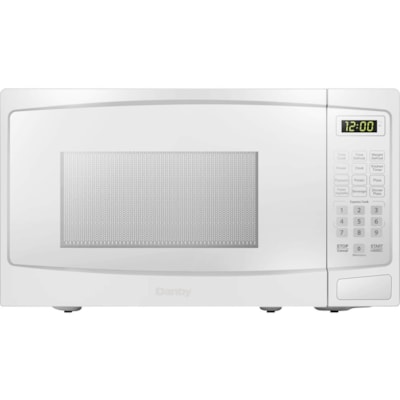 Danby 1.1 cuft White Microwave - 31.15 L Capacity - Microwave - 10 Power Levels - 1 kW Microwave Power - 12.40" (314.96 mm) Turntable - 120 V AC - 15 A Fuse - Countertop - White 1000 WATTS 10 POWER LEVELS 6 CONVENIENT AUTO COOK OPTIONS