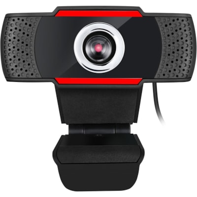 Adesso CyberTrack CyberTrack H3 Webcam - 1.3 Megapixel - 30 fps - Black, Red - USB 2.0 - 1280 x 720 Video - CMOS Sensor - Manual Focus - Microphone - For Computer, Notebook, Smart TV  