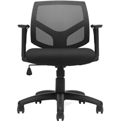 Offices To Go Bolt | Mesh Back Tilter - Black Fabric Seat - Black Mesh Back - Mid Back - 5-star Base - Armrest - 1 Each MED BACK 