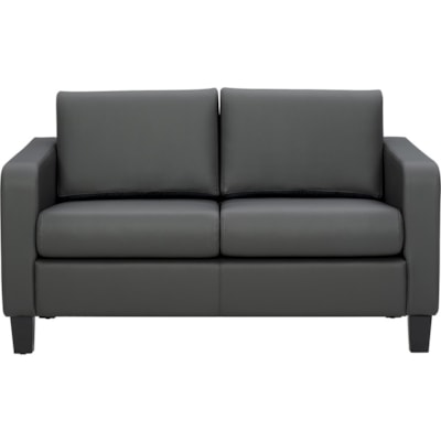 Offices to Go® Suburb Sofa Series - 43" (1092.20 mm) Seat Width - 52.25" (1327.15 mm) x 32.75" (831.85 mm) x 31.50" (800.10 mm) Overall Dimension - 1 Each BONDED LEATHER  CHARCOAL 