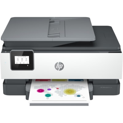 HP Officejet 8015e Wireless Inkjet Multifunction Printer - Color - Copier/Printer/Scanner - 18 ppm Mono/10 ppm Color Print - 4800 x 1200 dpi Print - Automatic Duplex Print - Up to 20000 Pages Monthly - Color Flatbed Scanner - 1200 dpi Optical Scan - Wireless LAN - ChromeOS, HP Smart App, Apple AirPr  PRNT 