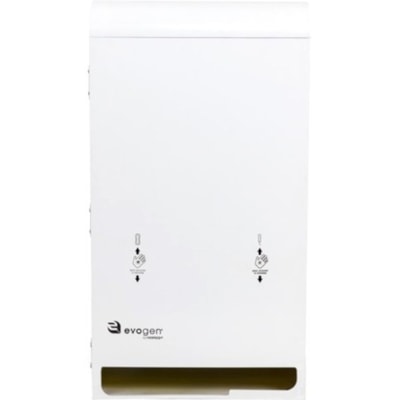Hospeco Evogen EV3 No-Touch Menstrual Care Dual Vendor (EVNT3) - White - Acrylonitrile Butadiene Styrene (ABS) - 1 Each EVOGEN  WHITE  PADS/TAMPON 