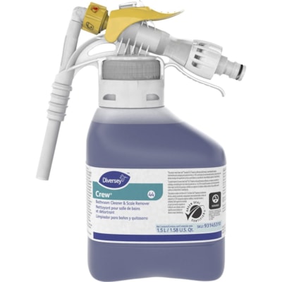 Diversey Crew Bathroom Cleaner/Scale Remover - Ready-To-Use - 1.50 L - Surfactant Scent - Non-corrosive - Purple Spray - 2 / Carton  