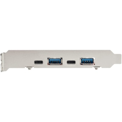 StarTech.com 4-Port USB PCIe Card, 10Gbps USB PCI Express Expansion Card with 2 Controllers, 2x USB-C & 2x USB-A ports (USB 3.2 Gen 2) - 4 Port USB PCIe Card (USB 3.1 Gen 2) - 2x ASM3142 controllers up to 20Gbps total - PCI Express expansion card; 10Gbps 2x USB-A/2x USB-C - Multiple INs - For USB/US Gen 2) - 2x ASM3142 controller s up to 20Gbps total