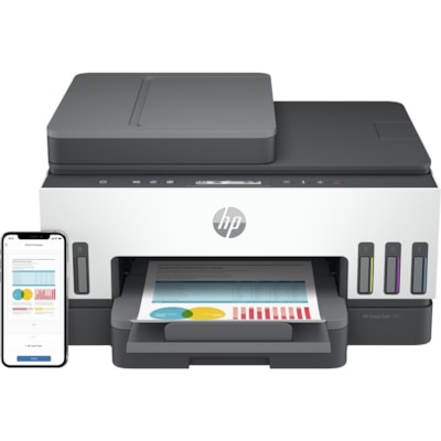 HP Smart Tank 7301 All-in-One Printer-Multifunction printer-color-ink-jet-refillable-Copier/Scanner-4800x1200 dpi Print-Automatic Duplex Print-5000 Pages-250 sheets Input-Color Flatbed Scanner-1200 dpi Optical Scan-Wireless LAN - Copier/Printer/Scanner - 4800 x 1200 dpi Print - Automatic Duplex Prin /Canada 