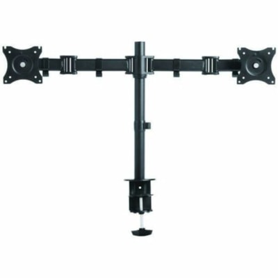 Rocelco R DM2 Mounting Arm for LCD Monitor, LED Monitor - Black - Landscape/Portrait - Height Adjustable - 2 Display(s) Supported - 13" to 27" Screen Support - 35.27 lb (16000 g) Load Capacity - 75 x 75, 100 x 100 - VESA Mount Compatible - 1 Each Arm 