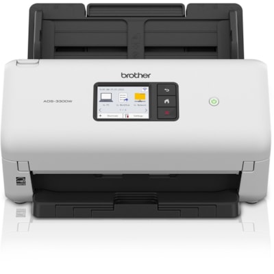 Brother ADS-3300W Sheetfed Scanner - 600 x 600 dpi Optical - 48-bit Color - 40 ppm (Mono) - 40 ppm (Color) - PC Free Scanning - Duplex Scanning - USB  
