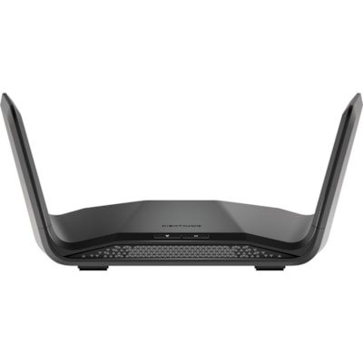 Netgear Nighthawk RAXE300 Wi-Fi 6E IEEE 802.11 a/b/g/n/ac/ax Ethernet Wireless Router - Tri Band - 2.40 GHz ISM Band - 5 GHz UNII Band - 6 x Antenna(6 x Internal) - 998.40 MB/s Wireless Speed - 5 x Network Port - 1 x Broadband Port - USB - 2.5 Gigabit Ethernet - VPN Supported  WRLS 