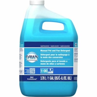 Dawn Manual Pot/Pan Detergent - Concentrate Liquid - 3.79 L - Original Scent - 4 / Carton - Blue 3.76L  1-00  CLOSED LOOP 