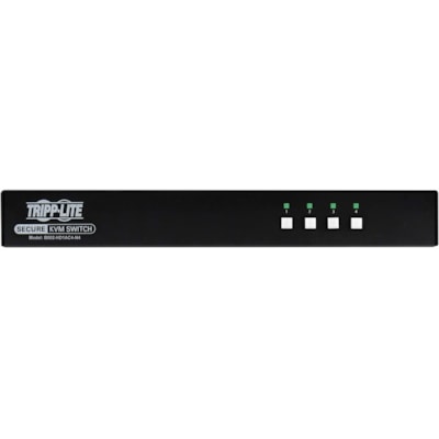 Tripp Lite by Eaton B002-HD1AC4-N4 4-Port NIAP PP4.0-Certified KVM Switch - 4 Computer(s) - 1 Local User(s) - 3840 x 2160 - 50 Hz, 60 Hz - 11 x USB - USB 2.0 - 1 x HDMI - 4 x DisplayPort   PERP 