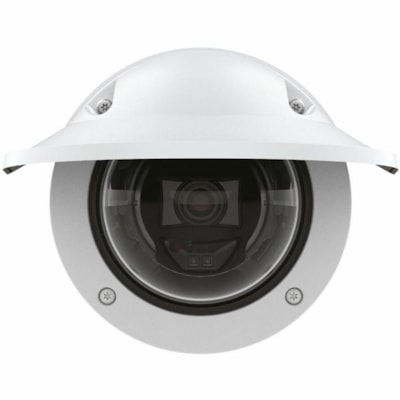 AXIS P3265-LVE-3 2 Megapixel Outdoor Full HD Network Camera - Color - Dome - White  - 130 ft (39.62 m) Infrared Night Vision - H.264B (MPEG-4 Part 10/AVC), H.264M (MPEG-4 Part 10/AVC), H.264H (MPEG-4 Part 10/AVC), H.265 (MPEG-H Part 2/HEVC), Motion JPEG, Zipstream, H.265, H.264 - 1920 x 1080 - 3.4 m  PERP 