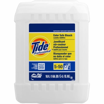 Tide Pro Line Professional Color Safe Bleach Laundry Additive - For Laundry, Garment, Linen - Concentrate - Liquid - 18.93 L - Color Safe, pH Neutral, Soft, Chlorine-free - 1 Pack 5-50  CLOSED LOOP 