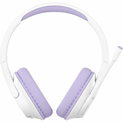 Belkin SoundForm Inspire Wireless Over-Ear Headset for Kids - Stereo - Mini-phone (3.5mm) - Wired/Wireless - Bluetooth - 30 ft (9.14 m) - Over-the-ear, On-ear - Binaural - Ear-cup - Lavender EAR HEADSET LAVENDER 