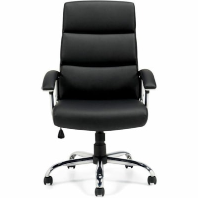 Offices To Go Ashton | High Back Tilter - Black Luxhide, Bonded Leather Seat - Black Luxhide, Bonded Leather Back - High Back - 5-star Base - Black - Armrest HIGH BACK LUXHIDE BONDED LEATHER