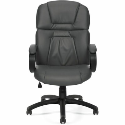 Offices To Go Pacific | High Back Tilter - Black Luxhide, Bonded Leather Seat - Black Luxhide, Bonded Leather Back - High Back - 5-star Base - Black - Leather - 1 Each BL20 