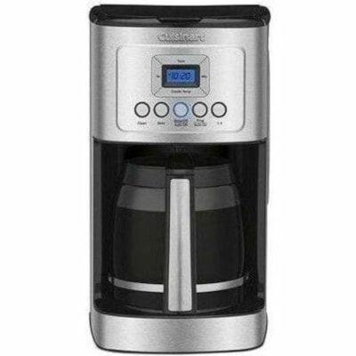 Cuisinart 14 Cup Programable Coffee Maker - Programmable - Water Filter - 14 Cup(s) - Multi-serve - Coffee Strength Setting - Timer - Copper, Silver - Glass, Plastic Body - Glass Carafe - Charcoal Filter 24 HOUR PROGRAMABLE CUISINART