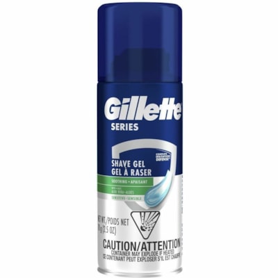 Gel à raser Gillette - Bleu - 24 / Étui SENSITIVE 