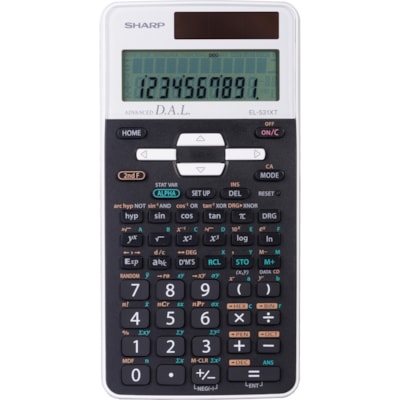 Sharp EL531 Scientific Calculator - 272 Functions - 12 Digits - Battery/Solar Powered - 0.6" Height x 3.3" Width x 5.3" Depth - Black - 1 Each DUAL PWR 10X2 LINE DIS W/D.A.L 9 MEMORY MULTI LINE PB & EDIT