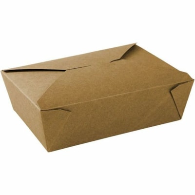 Globe - Boîte de stockage 6062 - Alimentaire, Transport - Jetable - Marron - Papier Kraft Corps - 200 / Étui 8 25 X 6 5 X 2 5 PO TAILLE NUMéRO TROIS
