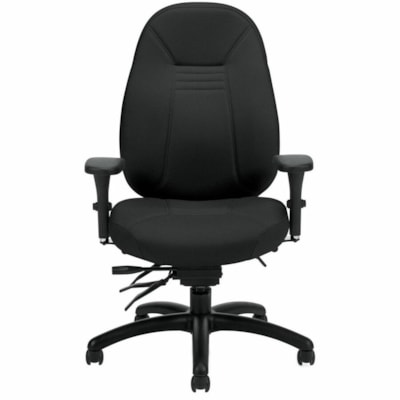 Global Chair - Fabric Seat Material - Black Back Color - Fabric, Hardwood Back Material - Black Frame Color - Wood, Fabric, Plastic OBUSFORME MID-BK ECHO TERRACE FULLY ASSEMBLED