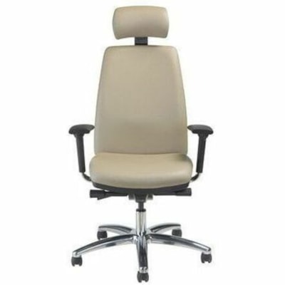 Nightingale Veronna Executive Task Chair - Leather Seat Material - Leather Back Material - Leather #440 COBBLESTONE LEATHER 