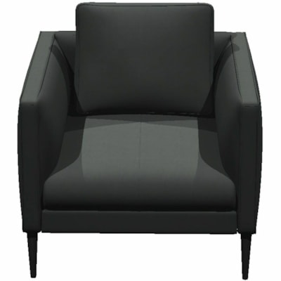 Heartwood Armchair - Black Seat Color - Polyurethane Seat Material - Solid Wood Frame Material - Four-legged Base - Black EASY CLEAN POLYURETHANE BLACK