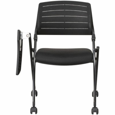 TygerClaw Low-Back Classroom Chair, Black - Plastic Seat Material - Black Back Color - Fabric Back Material - Black Frame Color - Low Back - Black hair 