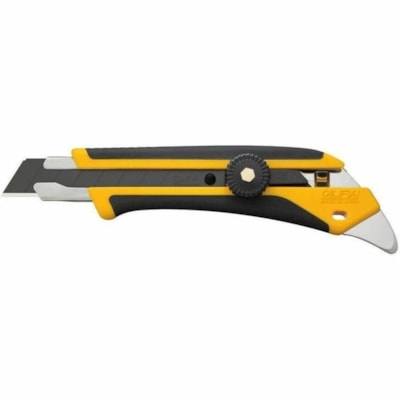 Olfa 18mm L-5 Fiberglass Utility Knife with Multi-Pick - 0.71" (18 mm) Blade Length - Non-slip Grip, Snap Closure, Heavy Duty, Handle, Lightweight, Comfortable Grip, Locking Blade, Rugged, Retractable, Refillable, Snap-off, ... - Fiberglass, Stainless Steel, Metal, Acrylonitrile Butadiene Styrene (A ULTRA-SHARP BLADE MULTI-PURPOSE METAL PICK