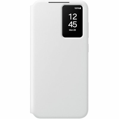 Samsung Smart View EF-ZS721 Carrying Case (Wallet) Samsung Galaxy S24 FE Smartphone - White - Plastic Body - Polycarbonate Exterior Material - Polycarbonate Interior Material - Holster - 6.54" (166 mm) Height x 3.27" (83 mm) Width x 0.57" (14.40 mm) Depth LLET PHONE CASE  WHITE 